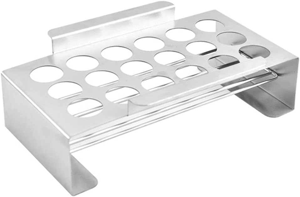 Stainless Steel Chili Pepper Roasting Rack Grill Chicken Legs Wings BBQ Tool with Bottom Supportive Bars
