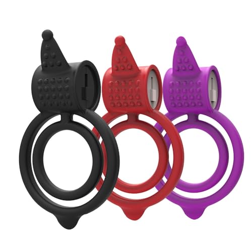 Anillo de masaje HUNTVE contra la rutina íntima estimulador silicona flexible unisex