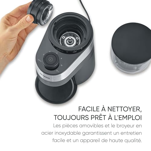 Severin KM 3880 Moulin à café acier inoxydable - vue 9