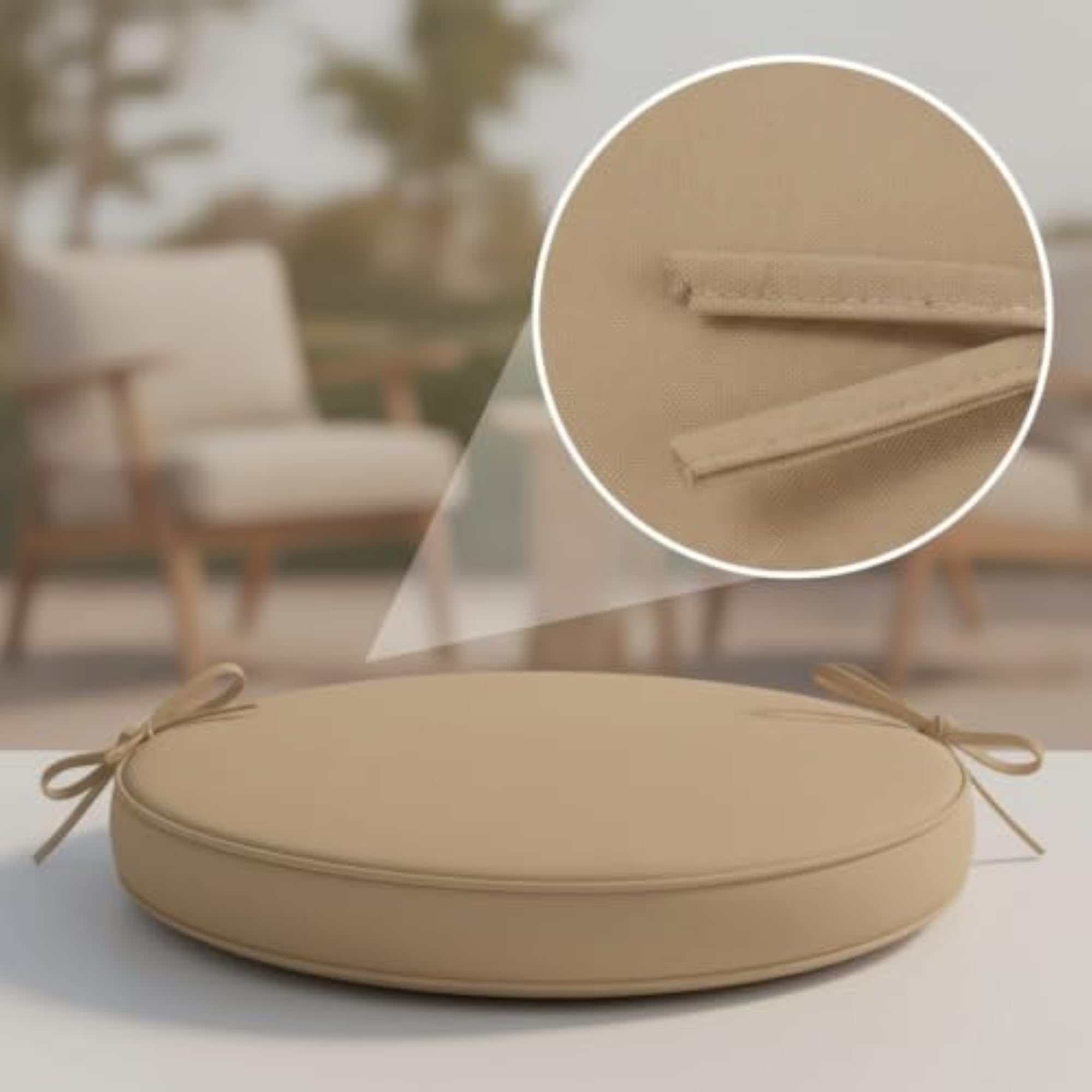 Waterproof Patio Chair Cushions with Ties