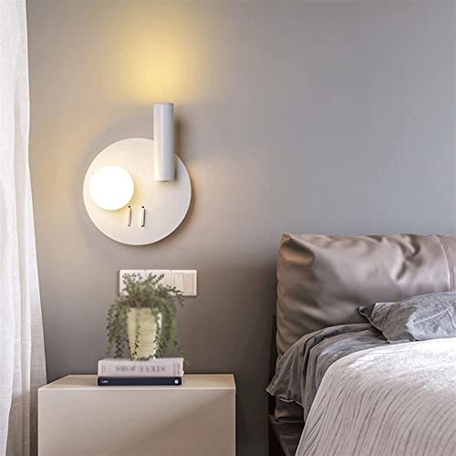 Aplique de pared LED de 4W y metal moderno negro para lectura en dormitorio 2