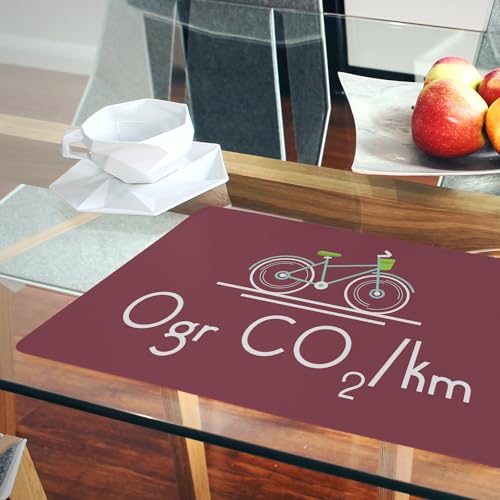 Set de table liège rouge lavable pour protéger des taches et de la chaleur