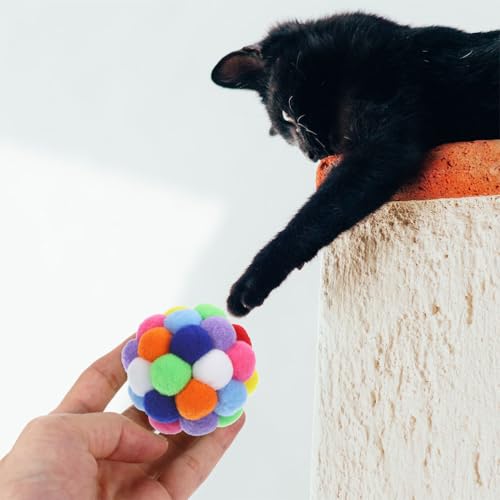 Boules colorées interactives pour chat LUOZZY en format petit - 7