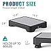 SPACELEAD Mobility Step Stool for Adults & Seniors, Anti-Slip Bathroom Step Stool, Portable Stair Assist Indoor/Outdoor, Platform Step for Kitchen, Office, and Bedroom, 600lbs Capacity, Black-Gray
