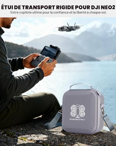 FRONET Étui rigide pour DJI Neo 2 Fly More Combo Case, Neo 2 No-rc, Valise – vue 7