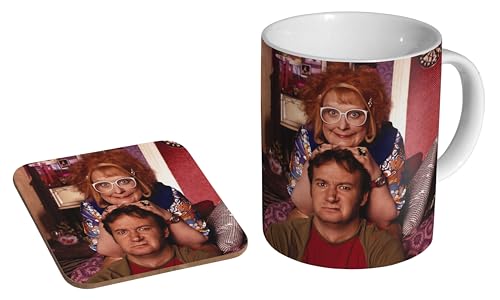 Gimme Gimme Gimme Classic British TV - Ceramic Coffee Mug + Coaster Gift Set