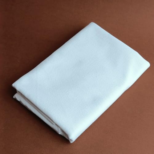 Zuchi Premium Casement Embroidery Fabric Off White Half Meter (50x147 cm) | Medium Weight Fabric for Hand Embroidery, Needlework, Pouch, Cushion Cover DIY Crafts, Smooth Weave for Clean Stitches