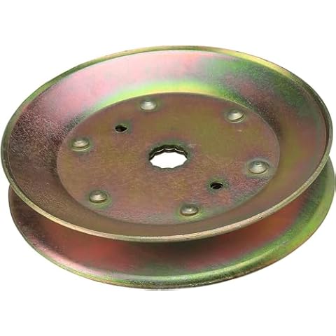 MWire Spindle Pulley Compatible for Craftsman Husqvarna Ariens Poulan Ayp 42'' 48'' Deck Replaces 129861, 153535, 173436, 177865, 532129861, 532173436, 532153535 Cover