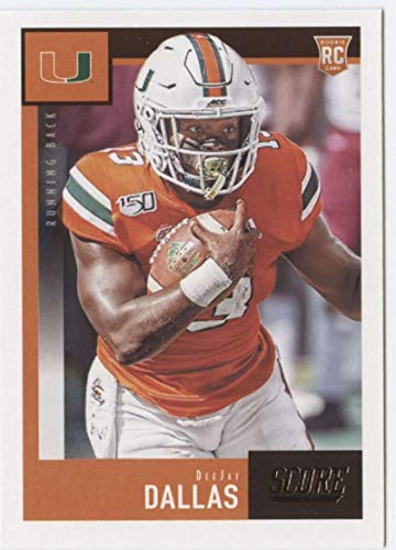 2020 Score #392 DeeJay Dallas Miami Hurricanes NFL Football Card (RC - Rookie Card) NM-MT
