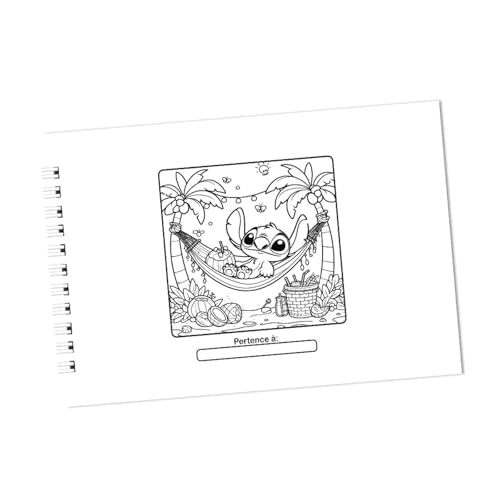 Colorindo com Stitch, Caderno de pintar Stitch, 50 Folhas, estido Bobbie Goods, Coloring Book, A5, C