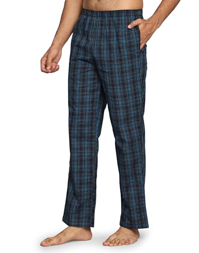 Image of B STORIES Men's 100% Cotton Full Sleeve PJ Set - Checkered Nightwear Set | Soft Loungewear | Comfortable Sleepwear | Stylish Casual Home Wear Shirt & Pant (S-XXL)