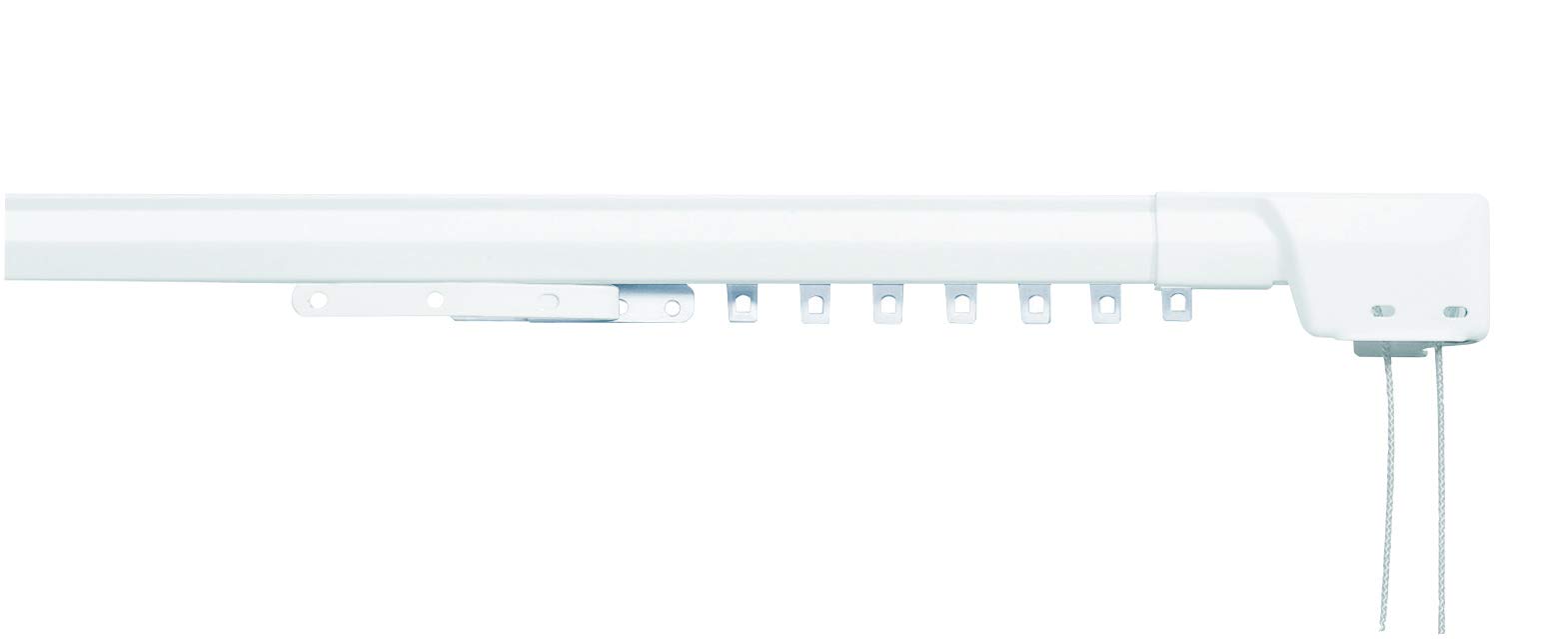 Swish Ultraglyde Steel Extendable Corded Track complete with Fittings (120-200cm)