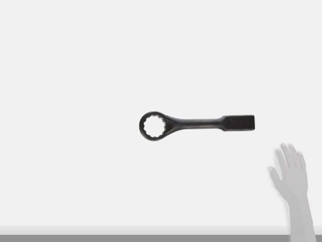Striking Box Wrench 12 Point 45 Offset Handle Black 2 3/8"