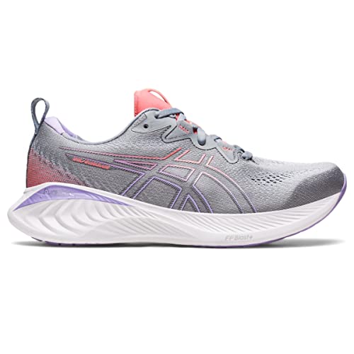 ASICS Women's Gel-Cumulus 25 Running Shoes, 8, Sheet Rock/Papaya