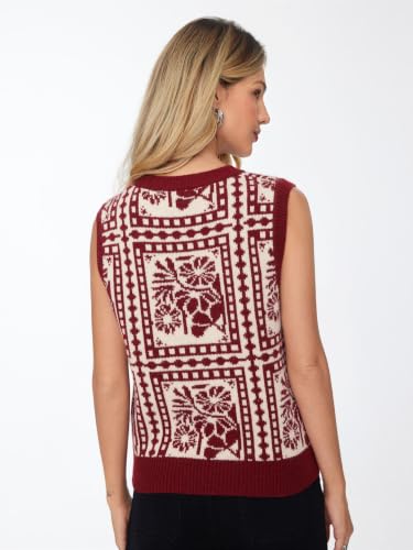 Image of CIDER Sweater Vest Women Sleeveless Cropped Sweaters Trendy Fall Outfits
