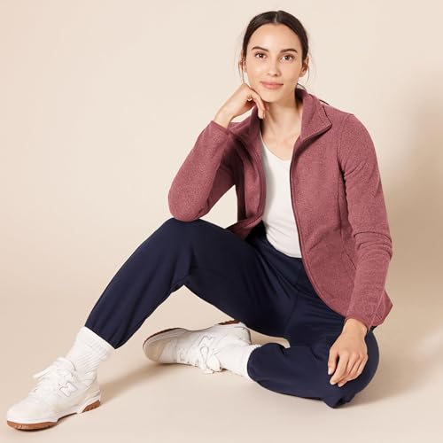 Image of Amazon Essentials Women's Classic-Fit Full-Zip Polar Soft Fleece Jacket, Outerwear Coat with Cuffs (Available in Plus Size)