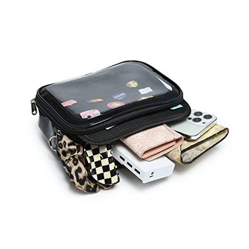 Image of Compact Square Ita Crossbody Purse Pin Display Messenger Shoulder Bag | Shoulder Bag Suits Cosplay And Daily Commutes