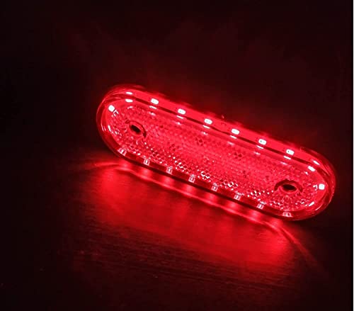 Formplas 4 x LED Begrenzungsleuchten 12v 24volt Positionsleuchten Anhänger LKW PKW Wohnmobil Wohnmobil Rot E9