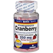 Cranberry 250 mg Herbal Extract Capsules - 60 ct, Pack of 3