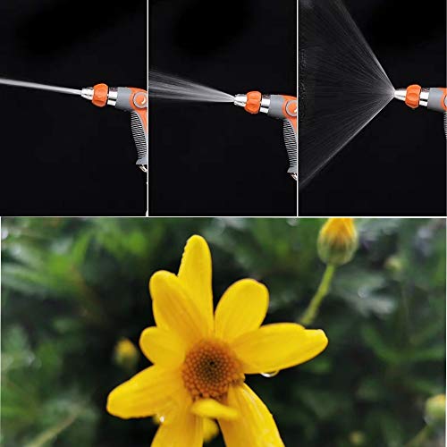 Metal Nozzle With Quickconnect Product Adapter Set, Adjustable Tip,Aluminum Hose Nozzle Garden Hose Spray Gun #TOP5