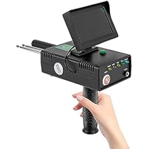 Professional Gold Metal Detector with LED Display, 3937ft Range & 98ft Depth for Gold Silver Copper Diamond, 2000mAh Rechargeable Waterproof Treasure Hunter Scanner for Beach Cave Archaeological