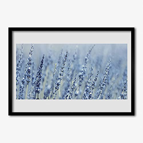 Cadre en mdf mural avec affiche fleurs de prairie haut de gamme
