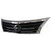 CPP Chrome Shell w/Black Insert Grille Assembly for 2013-2015 Nissan Altima Sedan