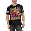 Men's Rock Band T-Shirts Fashionable Full-Print Tees Versatile Summer Short Sleeve Shirt Multicoloured S #1
