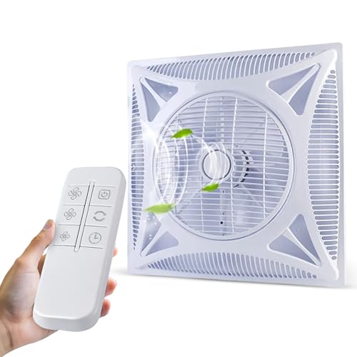 FLOVTRIX Dual Balls Bearing AC Ceiling Mounted Cooling Fan Pure Copper Motor,Window-Mounted Ventilation False Ceiling Fan With Remote For Home And...