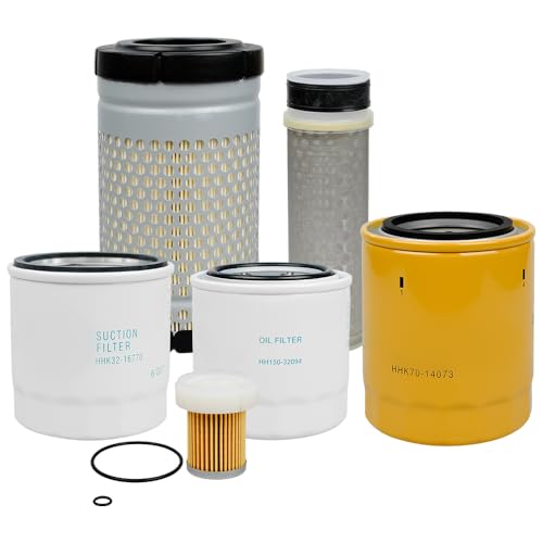 77700-05389 Maintenance Filter Kit Suitable for Kubota RTV-X1100C RTV-X1120D RTV-X1140 Utility Vehicle,Replacement number HHK70-14070 HHK32-16770 1G319-11210 HH150-32094 6A320-59930