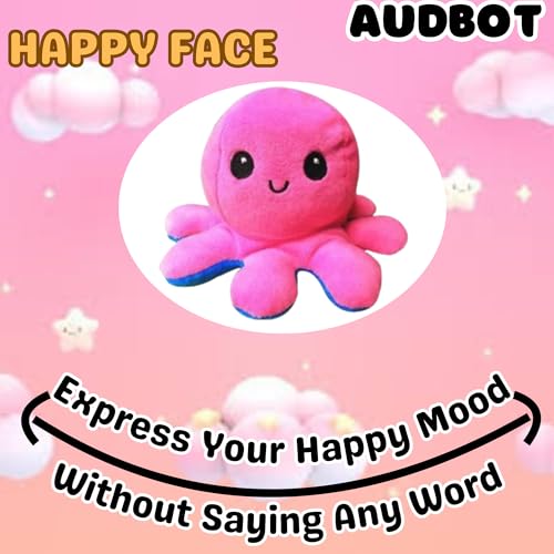 Image of AUDBOT Octopus Soft Toys for Girl | Soft Toy for Kids Baby Girl & Boys 12cm | Toy for Kids | Animal Stuffed Toy for Best Gift Baby Boys & Girls (Pink and Blue (Pack of 1)