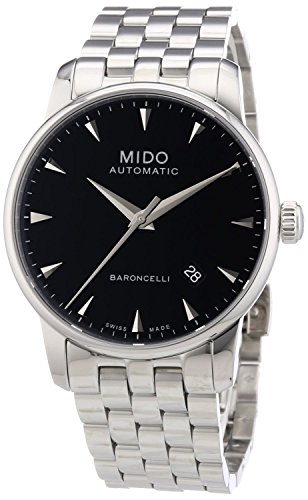 [~h[]Mido rv Baroncelli Analog Display Swiss Automatic Silver Watch MIDO-M86004181 Y [sAi]