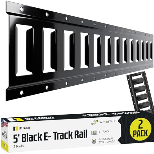 DC Cargo E Track Rail Kit 5 Ft 2-Pack – Galvanized Steel