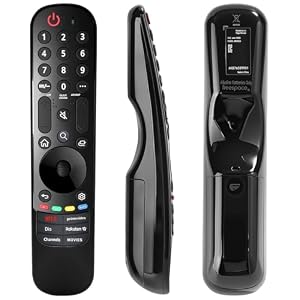 Magic Remote afstandsbediening compatibel met LG OLED QNED NanoCell 4K Smart TV's, voor MR23GA MR23GN MR22GA MR21GC, snelkeuzetoetsen (geen spraakbesturing en geen pointer)