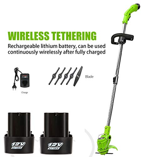 Elektro-Rasenmäher, 45W Jäten Artifact Klinge Edelstahl-Teleskop Trimmer, Multi-Funktions-Hover Rasenmäher, Für Garten-Rasen,B