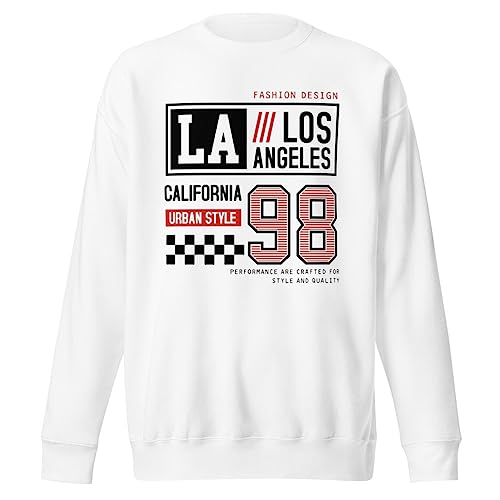 Sweatshirt California LA haut de gamme avec finitions premium