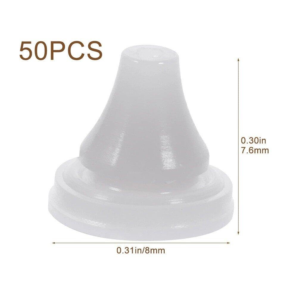 50 Stück Duschkopf Ersatzdüsen Aus Silikon – Universell, Einfach Zu Wechseln, 8 Mm