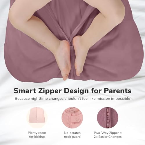 Image of Mama Cheetah Baby Sleep Sack 0.5 TOG, 100% Organic Cotton Baby Wearable Blanket with Two-Way Zipper, Swaddle Transition Sleeping Bag for Newborn Infant Girl, 0-6 Months