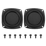 LHMYTREE 2 PCS 4-Inch Woofer Vibrating Membrane,Bass Loudspeaker Passive Radiator Diaphragm Rubber Vibration Plate for Bass Speaker Subwoofer Loudspeaker Audio Repair.