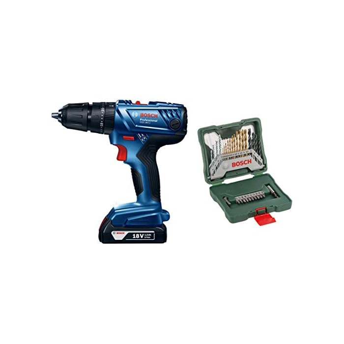 Buy Bosch GSB 180LI 18V Cordless Impact Drill with Bosch X30Ti Drill