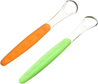 OHPHCALL 2 Peças Raspador De Língua Limpador De Revestimento De Língua Escova De Limpeza De Língua Escovas De Oral Escova De Dentes De Língua Ferramenta Saudável Ferramentas Orais