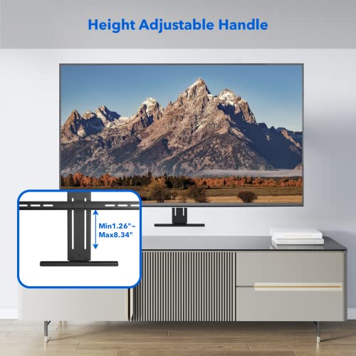Fireplace Tv Mount Above Fireplace Pull Down Tv Mount For 43 To 70 Inch Lcd Led Tvs, Drop Down Mantel Tv Mount Weight Capacity 72.6 Lbs, Max Vesa 600X400, Matte Black #TOP5