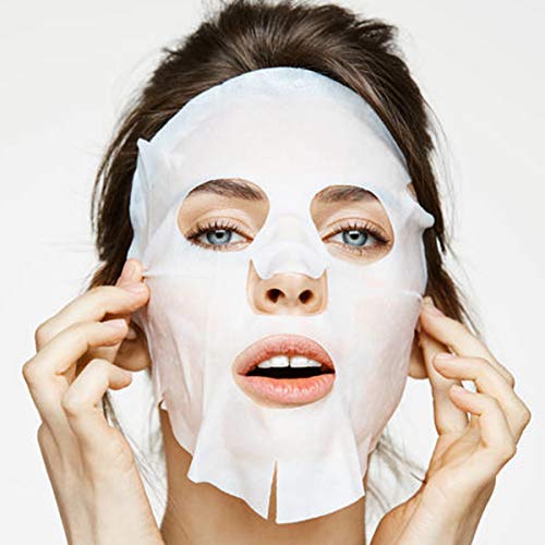 Pormasbenzer DIY 3 Packs/300PCS Compressed Facial Mask Grain Skin Care Dry Sheet Mask Paper Natural Face Cotton Mask Sheet With Free Mask Bowl (300 Pieces)