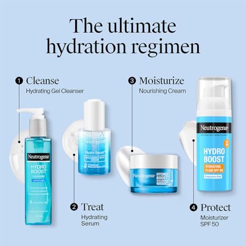 Neutrogena Hydro Boost Hyaluronic Acid Nourishing Cream | Enriched with Ceramides, Amino Acids | 72-Hour Deep Hydration | All Skin Types | For Men & Women 50g - Image 13 thumbnail