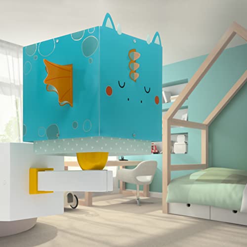 Dalber kinder Wandlampe, Kinderlampe Wandleuchte, kinderzimmer Little Dragon Drachen Tiere, 64389, E27