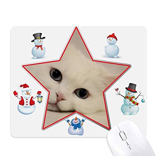 Tapis de souris chat mignon cadeau de Noël idéal pour la famille