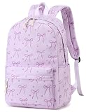 LOIDOU Mochila para meninas, mochilas escolares para o ensino fundamental e médio, mochilas para laptop, Roxo - 1, L-17', Mochila infantil