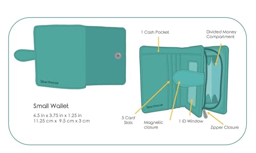 Shag Wear Puppy Love Small Dog Wallet for Women and Teen Girls Vegan Faux Leather Purple 4.5"3