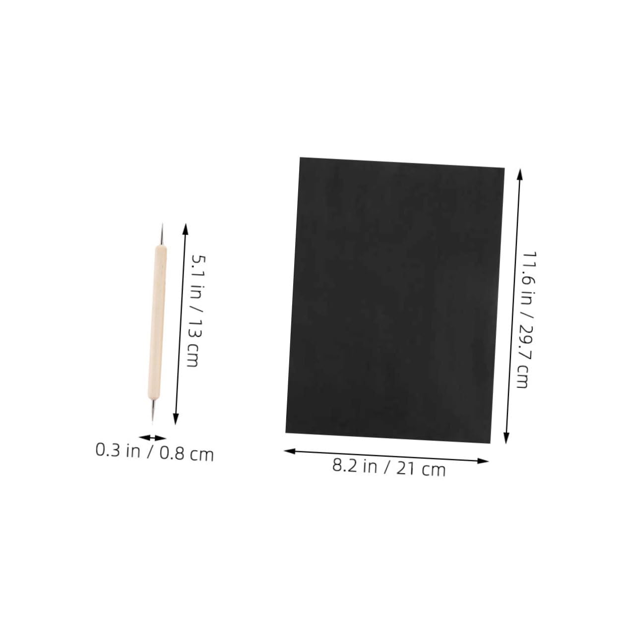 HOODANCOS Stable Tracing Copy Paper Pad Black Art Paper Carbon Copy Paper for Drawing Large Sheets Set