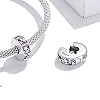 Charms Coeur Argent Clip Love Charm Stopper Charm Compatible avec les Bracelets Pandora Collier #4